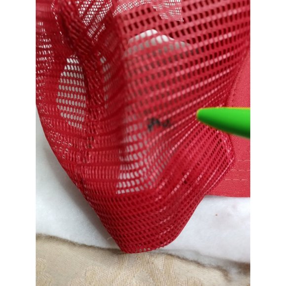 Red owner 55 chevrolet 1955 80s Mesh Snapback Trucker Hat USA Cap The Winner USA - Picture 5 of 8